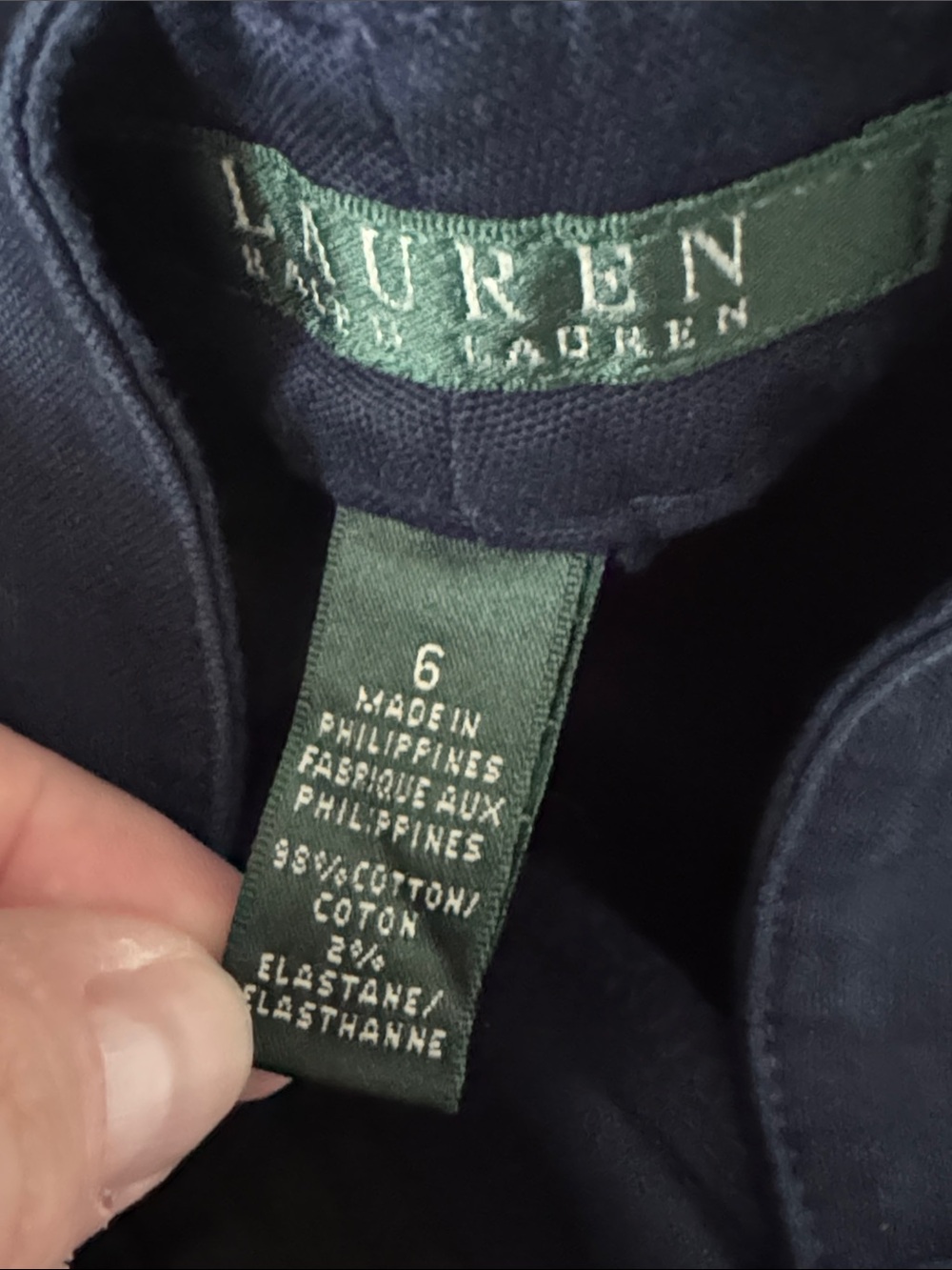 NEW Ralph Lauren $90 navy blue dress pants 6 women’s casual NWT business - Picture 10 of 10